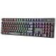 Геймърска механична клавиатура Xtrike ME 104 keys GK-980 - Blue switches, Rainbow backlight