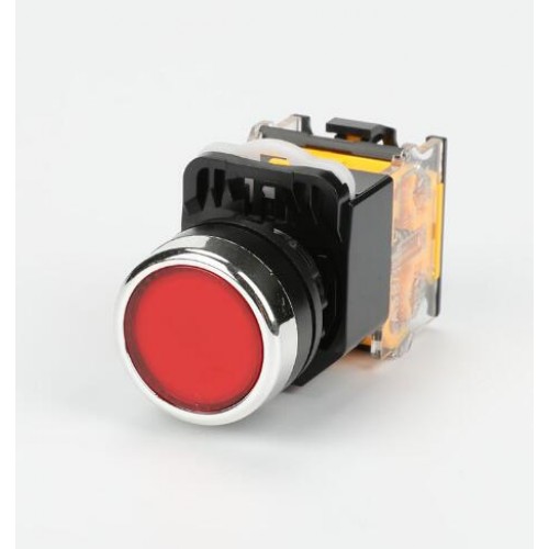 Button switch LA38-11 LA38-11BN flat button self-reset button switch 22mm Button switch LA38-11 LA38-11BN flat button self-reset button switch 22mm