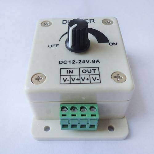 LED stepless dimmer Monochrome lamp with brightness adjuster LED controller Switch low voltage 12~24V