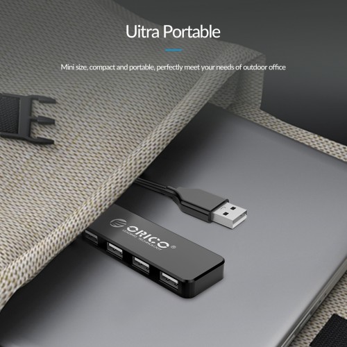 Orico USB2.0 HUB 4 port Black - FL01-BK Orico USB2.0 HUB 4 port Black - FL01-BK