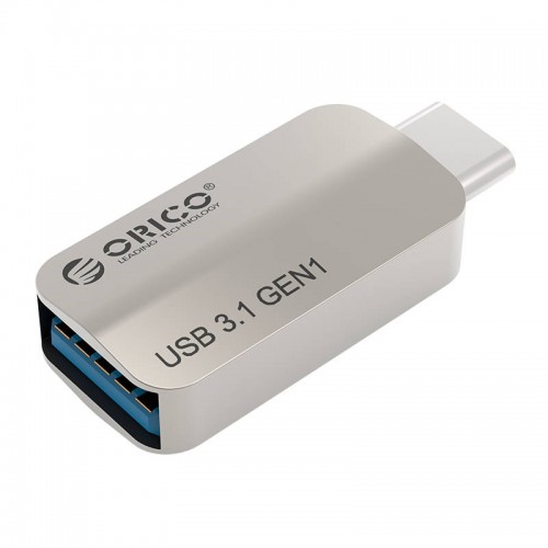 Orico адаптер OTG USB 3.1 Type C to Type A/F, Metal - CTA2-SV