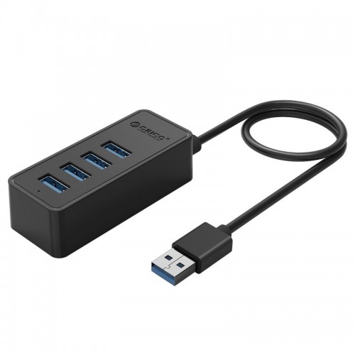 хъб Orico USB3.0 4 port - USB/Micro USB input, Black