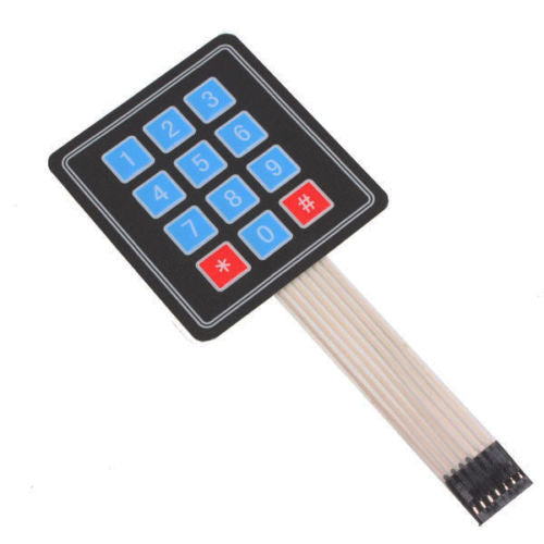 3x4 Flat Matrix Keypad