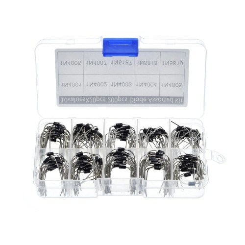 200Pcs 10 Values Rectifier Diode Assorted Kit