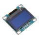 0,96 инча 4-пинов IIC I2C OLED дисплей модул 12864 / бял