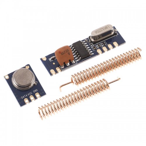 433MHz 100 Meters Wireless Module Kit ASK Transmitter STX882 + ASK Receiver SRX882 + 2Pcs Copper Spring Antenna 433MHz 100 Meters Wireless Module Kit ASK Transmitter STX882 + ASK Receiver SRX882 + 2Pcs Copper Spring Antenna