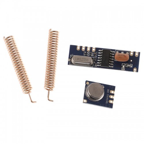 433MHz 100 Meters Wireless Module Kit ASK Transmitter STX882 + ASK Receiver SRX882 + 2Pcs Copper Spring Antenna 433MHz 100 Meters Wireless Module Kit ASK Transmitter STX882 + ASK Receiver SRX882 + 2Pcs Copper Spring Antenna