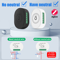 ZigBee 2 Way безжичен стенен превключвателен модул