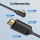 Кабел Vention Type-C to HDMI Cable Right Angle 1.5 метра / черен