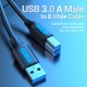 Кабел Vention USB 3.0 AM / BM - 1.5 метра / черен