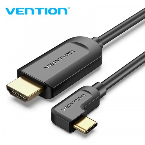 Vention Type-C to HDMI Cable Right Angle 1.5M Black