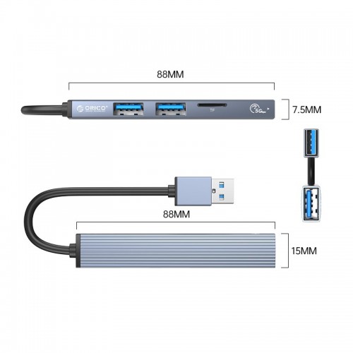 Orico USB3.0/2.0 HUB 3 port + card reader Orico USB3.0/2.0 HUB 3 port + card reader
