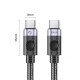 кабел Orico USB C-към-C PD 100W Charging 0.5 метра черен