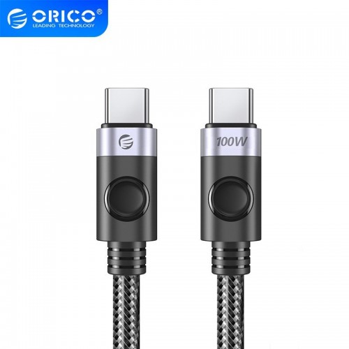 кабел Orico USB C-към-C PD 100W Charging 1.5 метра черен