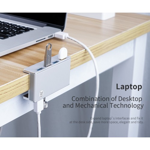 Orico USB 3.0 HUB Clip Type 4 port - Aluminum - MH4PU-SV Orico USB 3.0 HUB Clip Type 4 port - Aluminum - MH4PU-SV