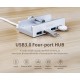 Orico USB 3.0 HUB Clip Type 4 port -  Aluminum - MH4PU-SV