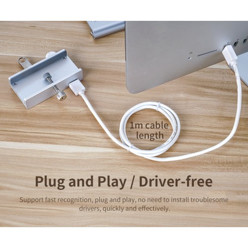 Orico USB 3.0 HUB Clip Type 4 port - Aluminum - MH4PU-SV Orico USB 3.0 HUB Clip Type 4 port - Aluminum - MH4PU-SV