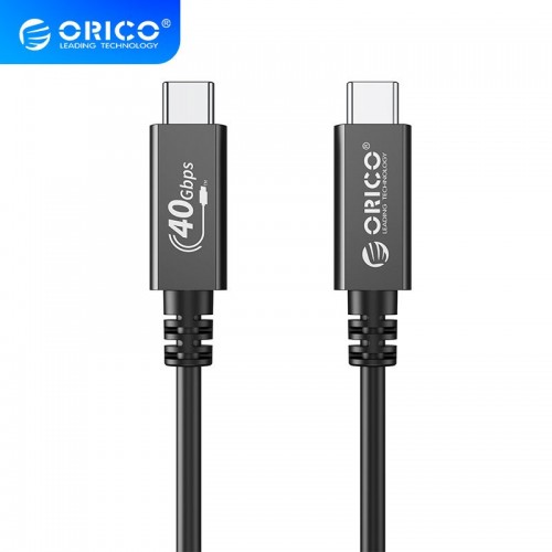 кабел Orico USB4.0 40Gbps M/M 0.5 метра черен PD100W
