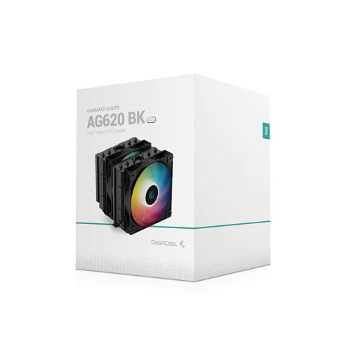 DeepCool CPU Cooler AG620 BK - Addressable RGB, Dual-Tower DeepCool CPU Cooler AG620 BK - Addressable RGB, Dual-Tower