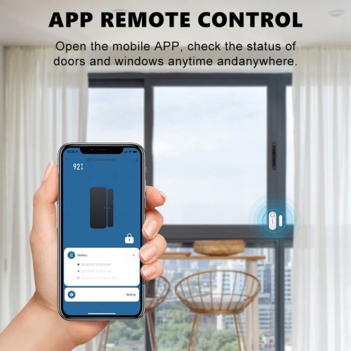 WiFi сензор за врата/прозорец с аларма WiFi сензор за врата/прозорец с аларма