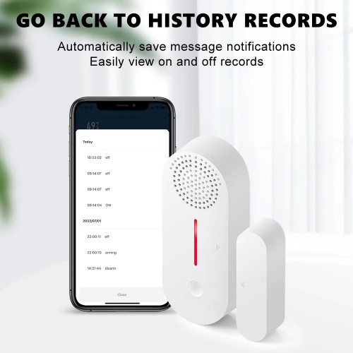 WiFi сензор за врата/прозорец с аларма WiFi сензор за врата/прозорец с аларма