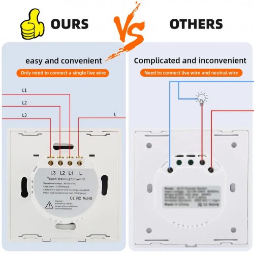 2 Gang touch Wall Switch 2 Gang touch Wall Switch