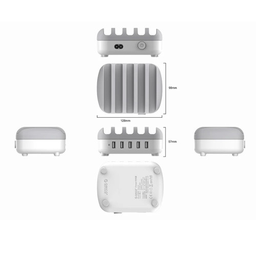 Orico Charger Station 220V - 5 x USB 40W White