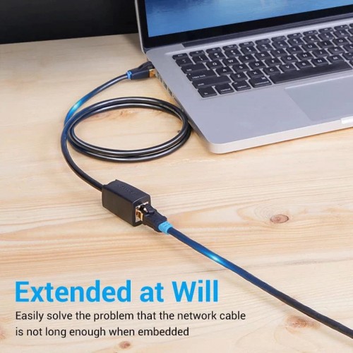 Vention Cat.8 SSTP Extension Patch Cable 5M Black 40Gbps Vention Cat.8 SSTP Extension Patch Cable 5M Black 40Gbps