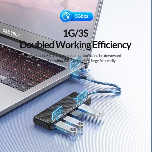 Orico HUB USB3.0 4 port Black Orico HUB USB3.0 4 port Black