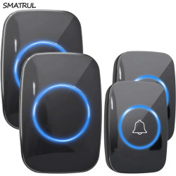 SMATRUL 2x2 60 Chime 110DB 300M Wireless Doorbell