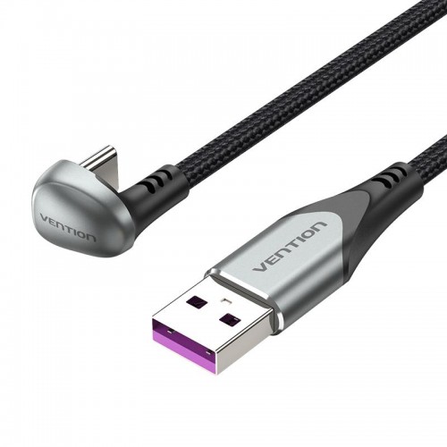 Vention USB 3.1 Type-C / USB 2.0 AM - 0.5M Black U-Shaped, Aluminum Alloy 5A