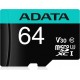 Карта памет ADATA microSDXC UHS-I U3 Class 10 V30 A2 / 64GB + адаптер