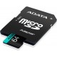 Карта памет ADATA microSDXC UHS-I U3 Class 10 V30 A2 / 64GB + адаптер