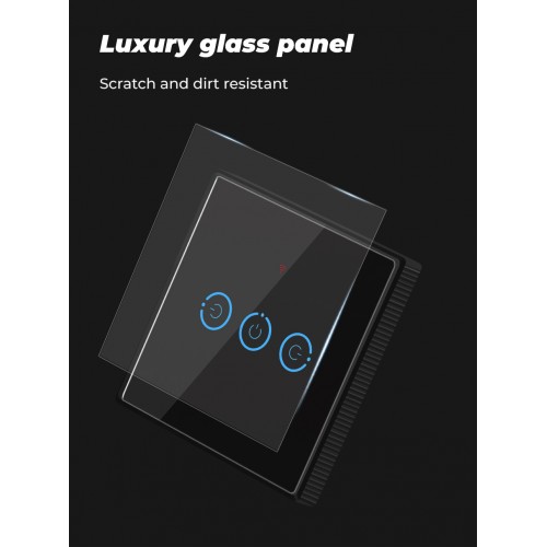 SMATRUL 1 Gang Wireless Touch Switch RF 433Mhz SMATRUL 1 Gang Wireless Touch Switch RF 433Mhz