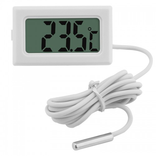 Цифров термометър със сонда / бял