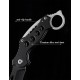 Titanium alloy handle folding knife