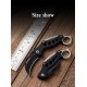 Titanium alloy handle folding knife