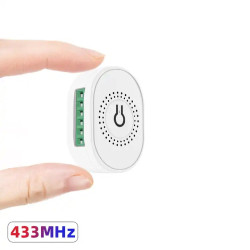 SMATRUL 16A Мини 2-посочно реле за осветление за вграждане / 433Mhz