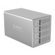 Orico Storage - HDD Dock - 4 BAY with RAID, Aluminium - 9548RU3