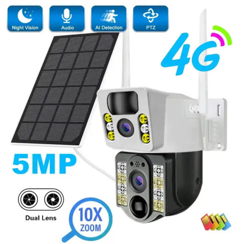 Камера Ruitewei 5MP IP10x увеличение, PIR, 2 обектива Камера Ruitewei 5MP IP10x увеличение, PIR, 2 обектива
