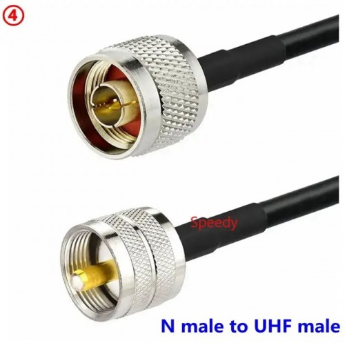 Кабел N male - UHF male / LMR240 / 50 cm