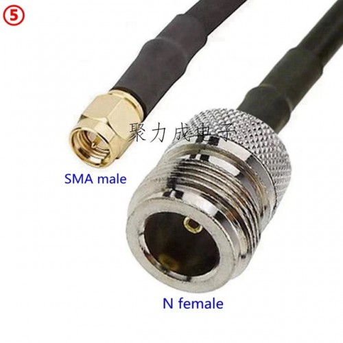 Cable SMA male - N female / RG58 / 50 cm