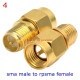 RF adapter SMA male - RP SMA female