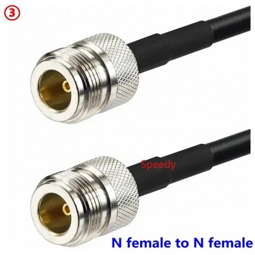 Cable N female - N female / LMR240 / 50 cm