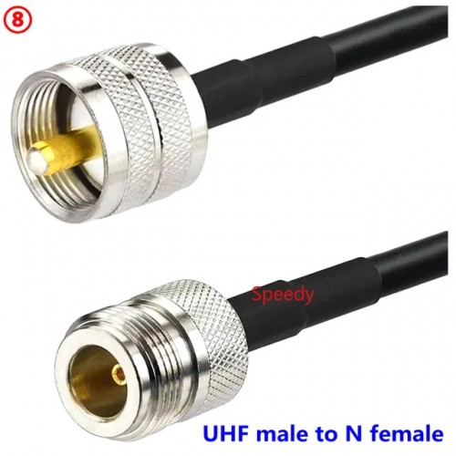 Кабел N female - UHF male / LMR240 / 50 cm