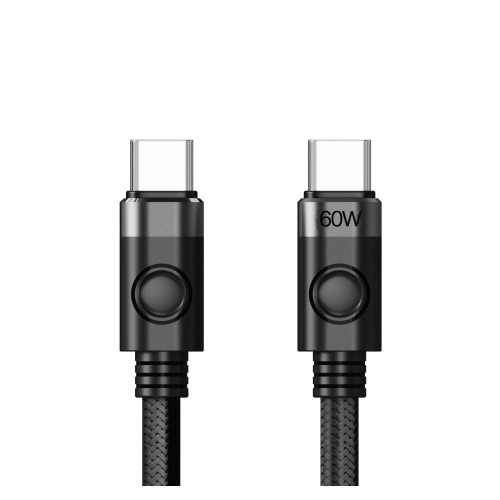 Orico Cable USB C-to-C PD 60W Charging 1.0m Black - CDX-60CC-BK