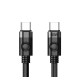 Orico Cable USB C-to-C PD 60W Charging 1.0m Black - CDX-60CC-BK