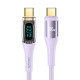 USAMS US-SJ590 Type-C PD100W Transparent Digital Display 1.2m