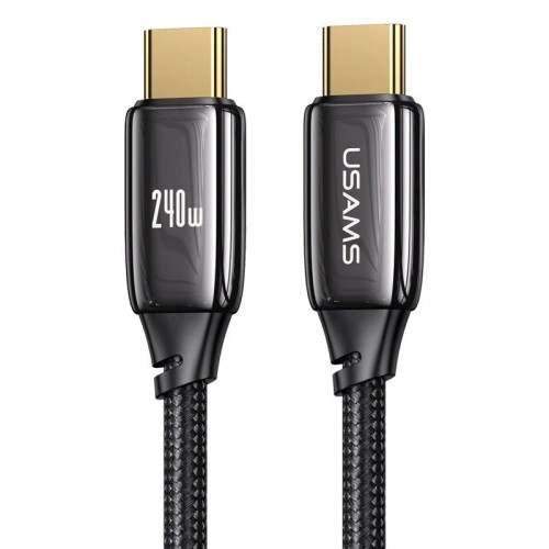 USAMS US-SJ581 U82 Type-C 240W PD3.1 2m Black