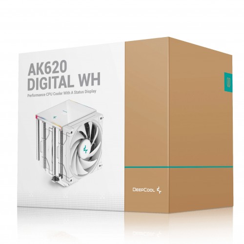 DeepCool AK620 Digital White - Dual-Tower DeepCool AK620 Digital White - Dual-Tower